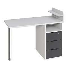 Стол С-405 белый структурный/графит