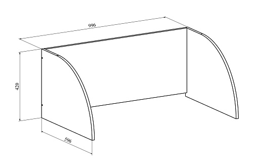 Надстройка ОФ-40 венге