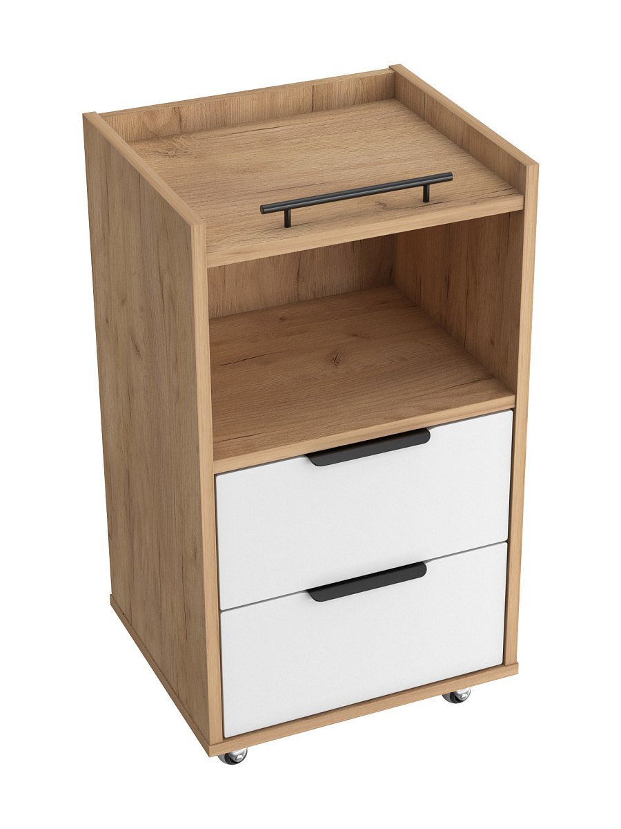 Тумба К-30 дуб крафт золотой/меренга