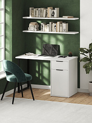 Стол С-408 белый структурный/меренга