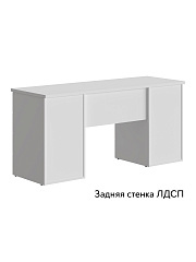 Стол Оливия ОЛ-34 (160х55) белый бриллиант/бланж