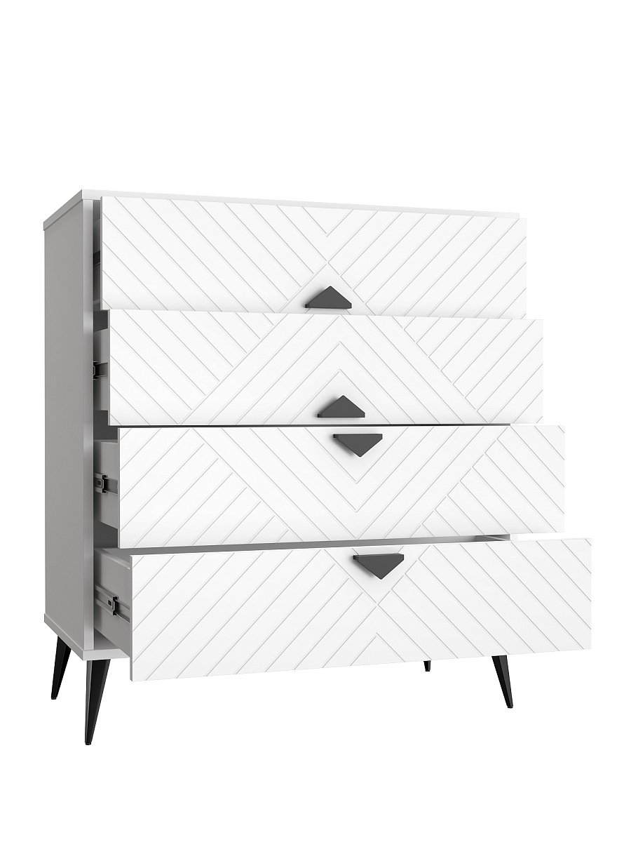 Комод Астрид АР-02 белый бриллиант/бланж