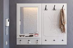 Вешалка ДримСтар ДС-32 белое дерево