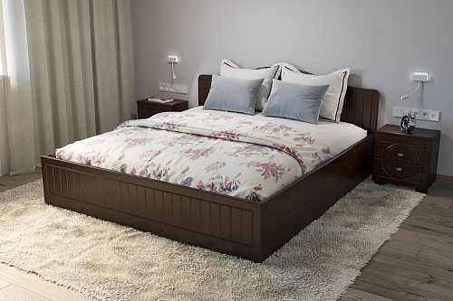 Тумба прикроватная «Монблан» МБ-38К венге/орех шоколадный