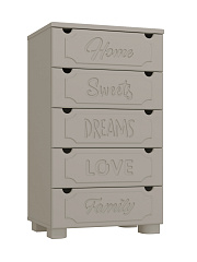 Комод ДримСтар ДС-11 глиняный серый/риолит