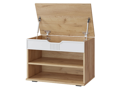 Тумба Эмилия ЭЛ-44К дуб крафт золотой/меренга