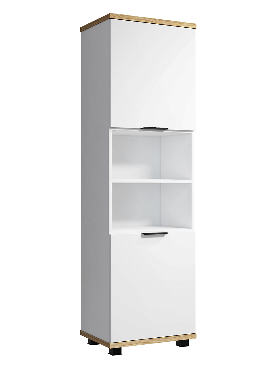 Стеллаж Скайлайт СЛ-4К блэквуд ячменный/белый/меренга