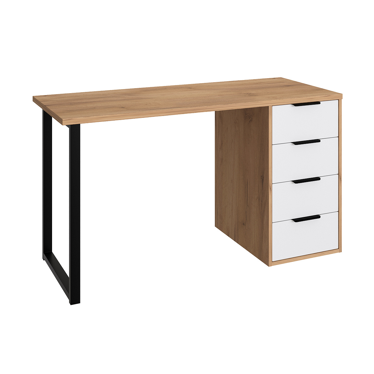 Стол С-402 дуб крафт золотой/меренга (1350х550)