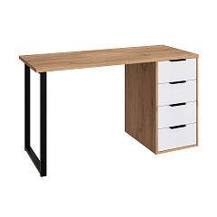 Стол С-402 дуб крафт золотой/меренга (1350х550)