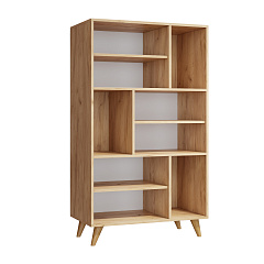 Стеллаж Ирма ИР-10 дуб крафт/белый структурный