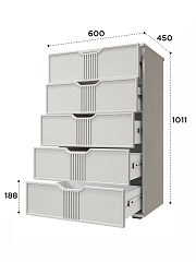 Комод Эмилия ЭЛ-18 кашемир/шарли керамика