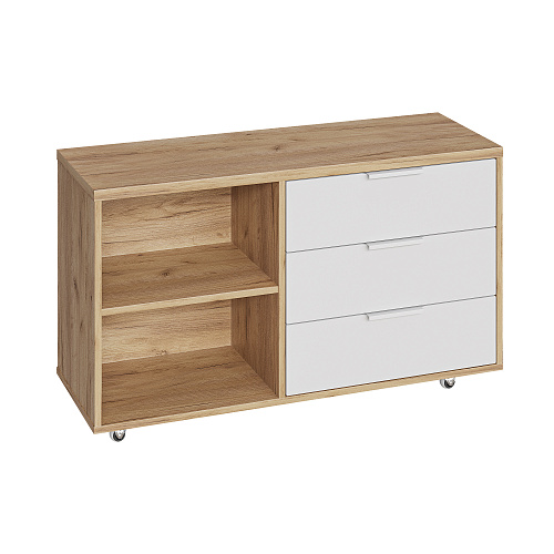 Тумба К-51 дуб крафт золотой/меренга