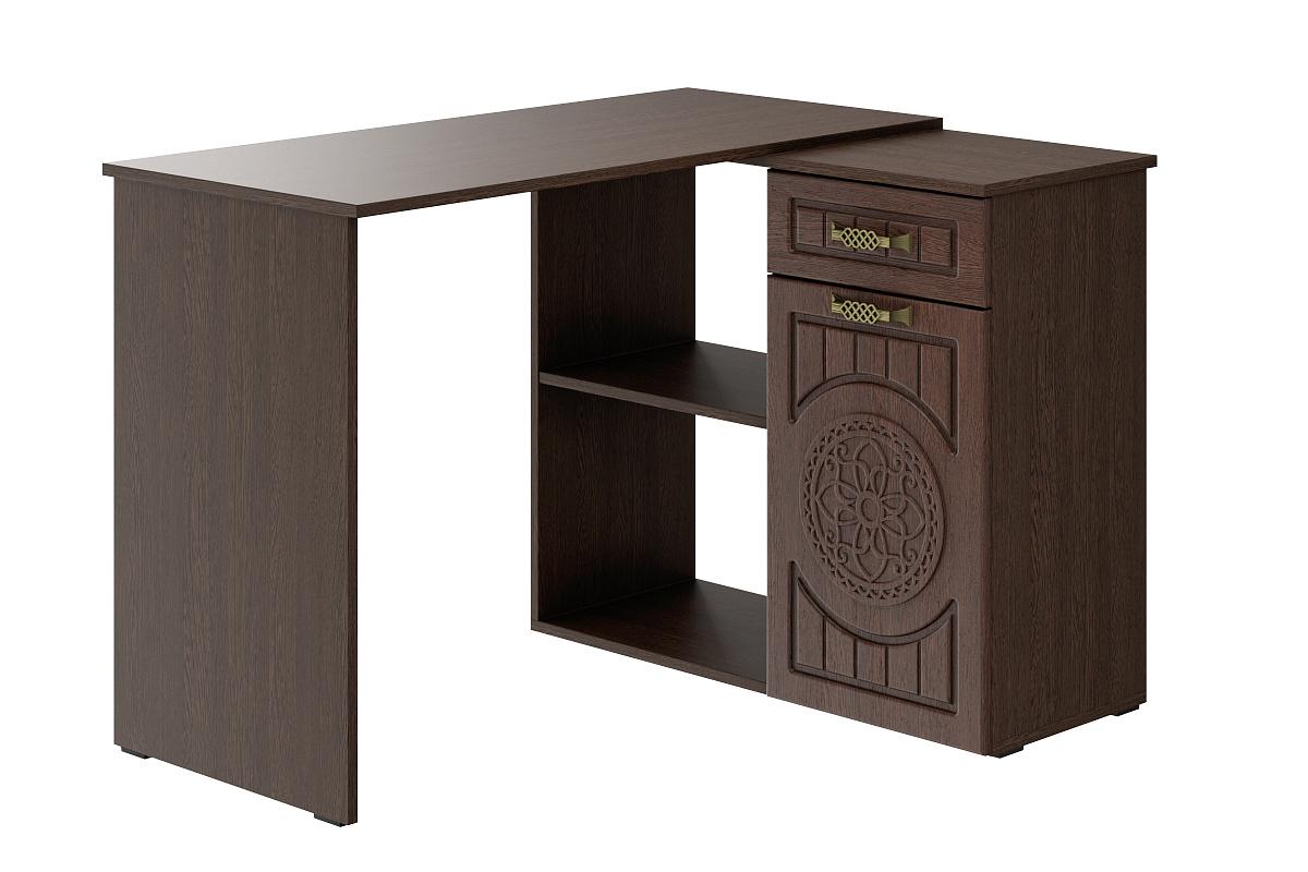 Стол угловой Монблан МБ-74К венге/орех шоколадный