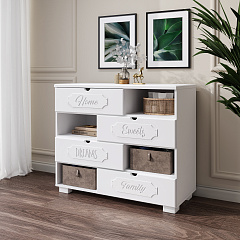 Комод ДримСтар ДС-10 белое дерево