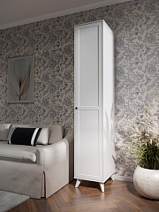 Шкаф-пенал Вильям ВМ-10 белый бриллиант/бланж