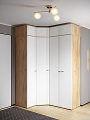 Антресоль Эмилия ЭЛ-53 дуб крафт золотой/меренга