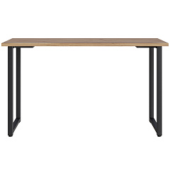 Стол С-600 дуб крафт золотой/каркас черный (1350х600)