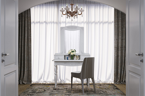 Полка Ассоль АС-38 белое дерево