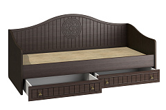 Кровать «Монблан» МБ-64К (2000х900) венге/орех шоколадный