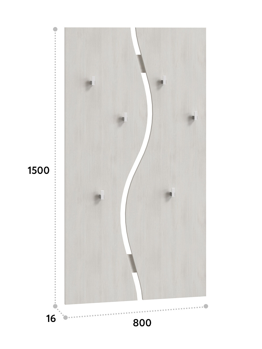 Вешалка Агата АТ-6 северное дерево светлое