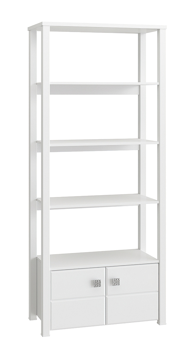Стеллаж открытый Изабель ИЗ-62К белое дерево