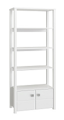 Стеллаж открытый Изабель ИЗ-62К белое дерево