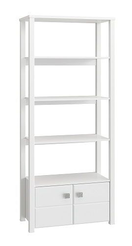 Стеллаж открытый Изабель ИЗ-62К белое дерево