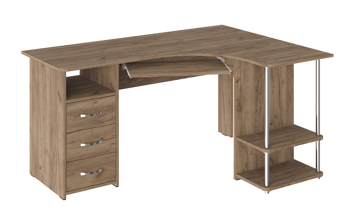 Стол компьютерный С-237 дуб крафт табачный
