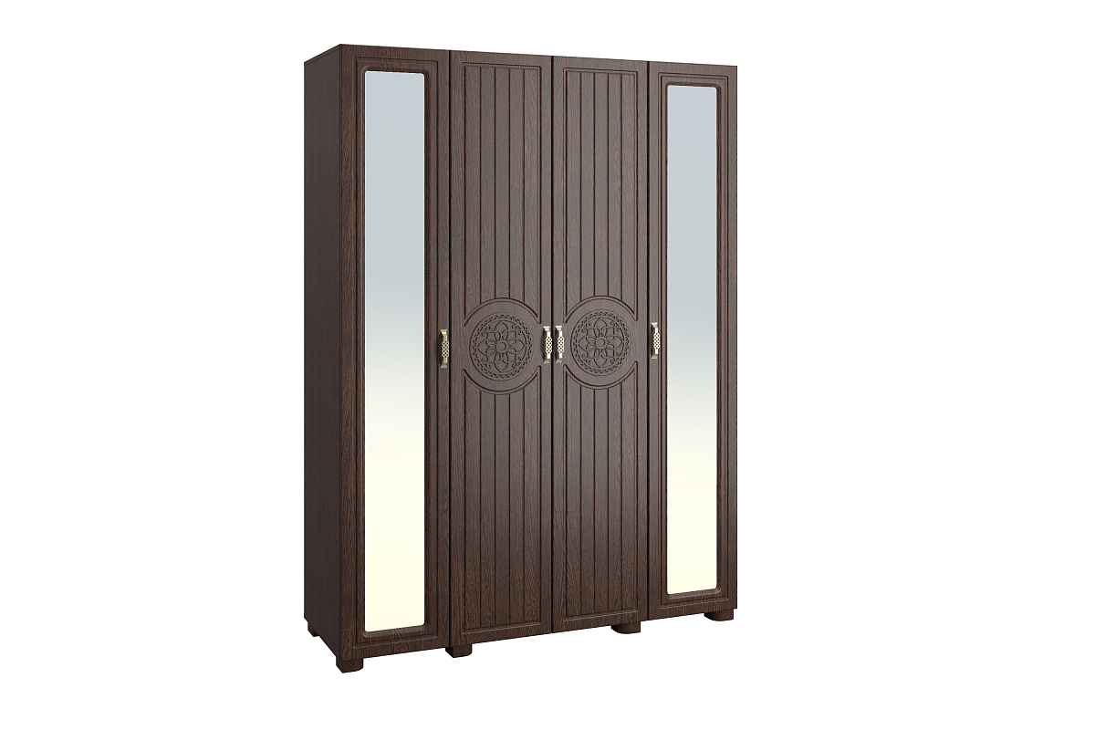 Шкаф «Монблан» МБ-25К комбинированный венге/орех шоколадный