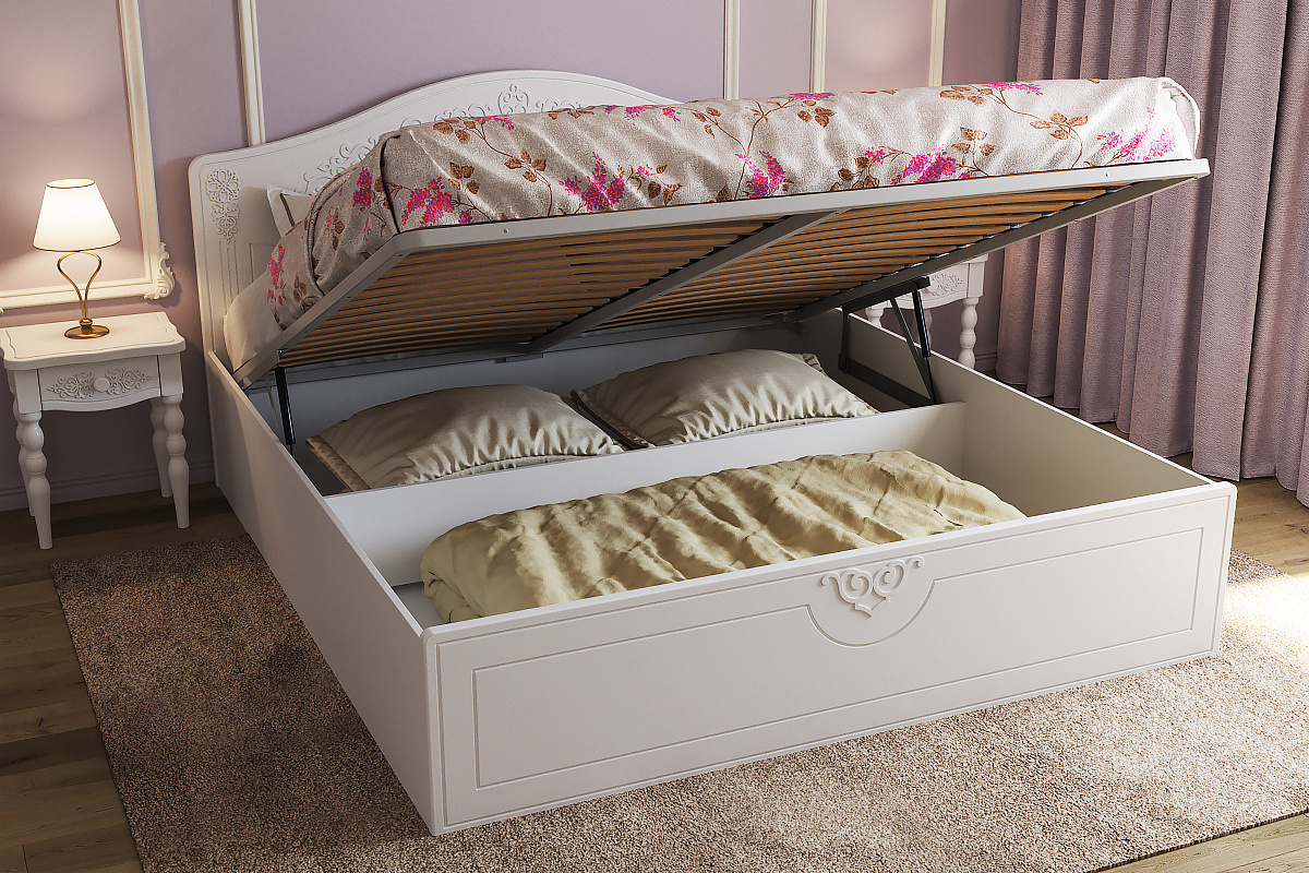 Кровать Ассоль АС-61 (2000х1800) белое дерево