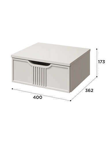 Тумба подвесная ЭЛ-23 кашемир/шарли керамика