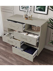 Комод ДримСтар ДС-10 глиняный серый/риолит