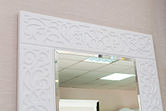 Зеркало Соня Премиум СО-40 (600х900) белое дерево