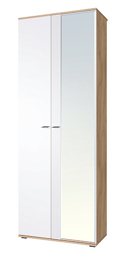 Шкаф для одежды Эмилия ЭЛ-13К комбинированный дуб крафт золотой/меренга
