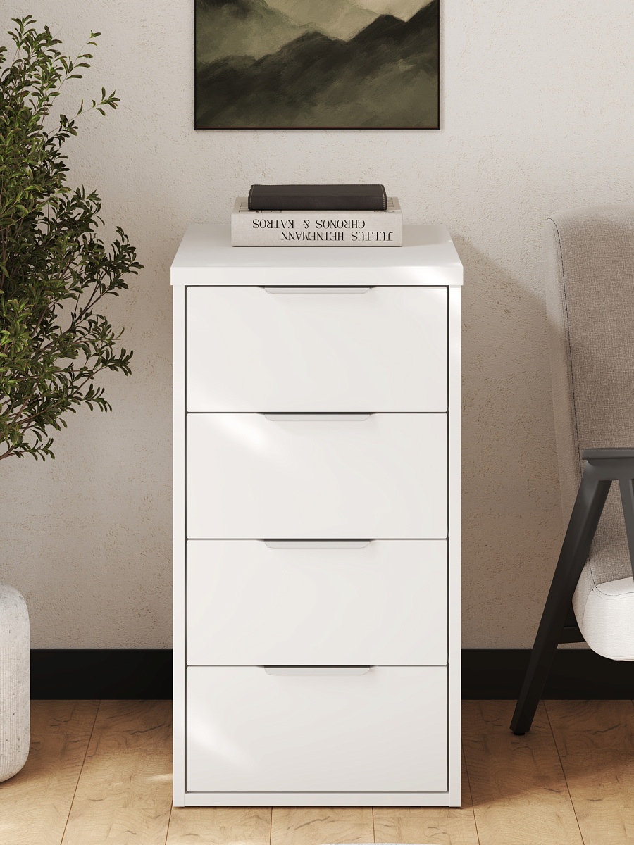 Тумба К-53 белый структурный/меренга