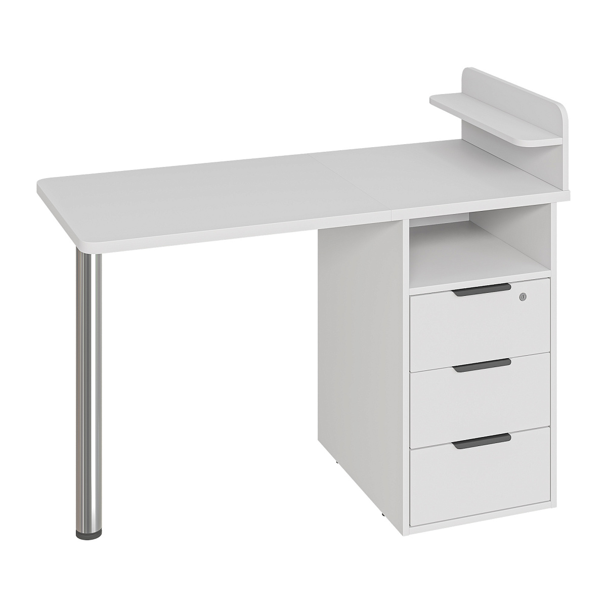 Стол С-405 белый структурный/меренга 