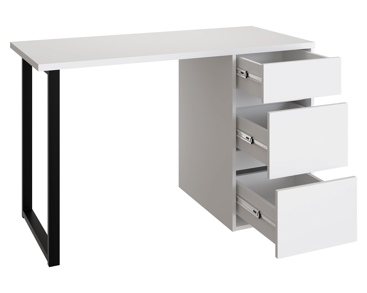 Стол С-401 белый структурный/меренга