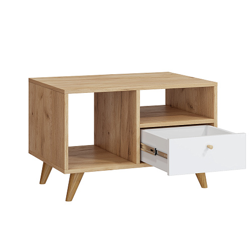 Стол журнальный Ирма ИР-30 дуб крафт/белый структурный