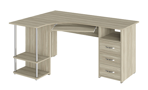 Стол компьютерный С-237 блэквуд сатиновый