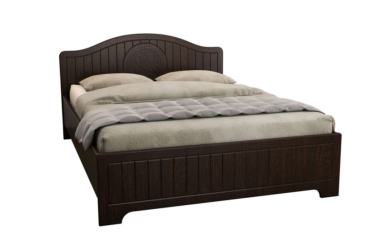 Кровать «Монблан» МБ-602К (2000х1400) венге/орех шоколадный