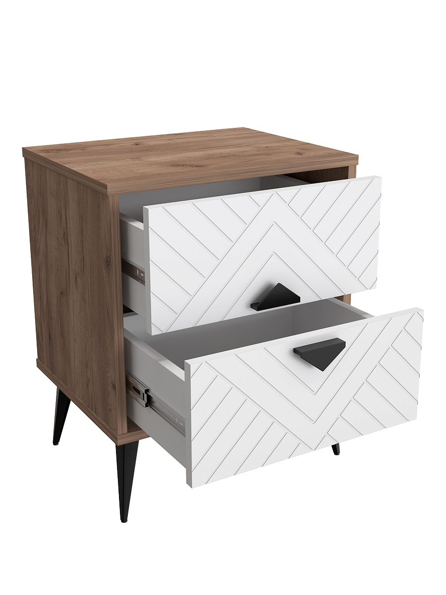 Тумба прикроватная Астрид АР-04 дуб крафт табачный/бланж