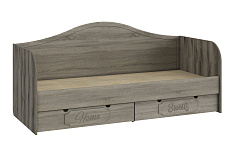 Кровать ДримСтар ДС-51 (800х2000) дуб эвок/дуб сонома темный