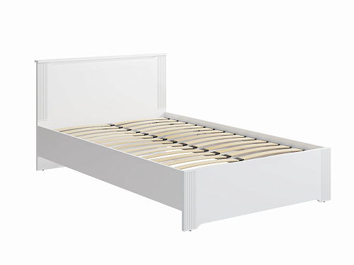 Кровать Эмилия ЭЛ-28 (120х200) белый структурный/меренга