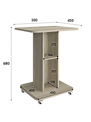 Тумба комбинированная К-31 блэквуд сатиновый