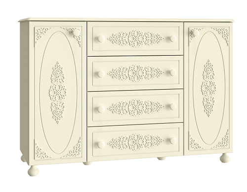 Тумба комбинированная Ассоль плюс АС-19 ваниль