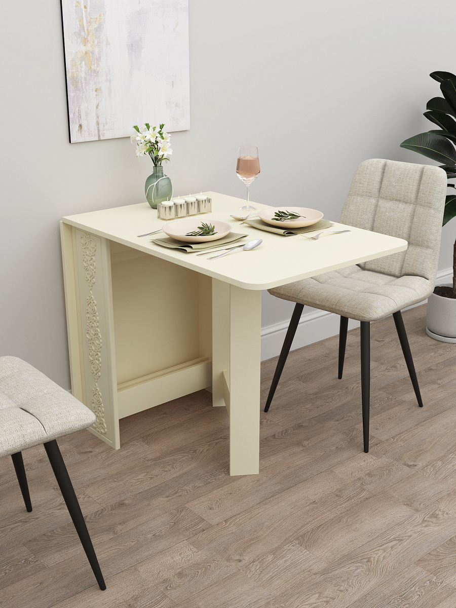 Стол раскладной СМ-4 ваниль