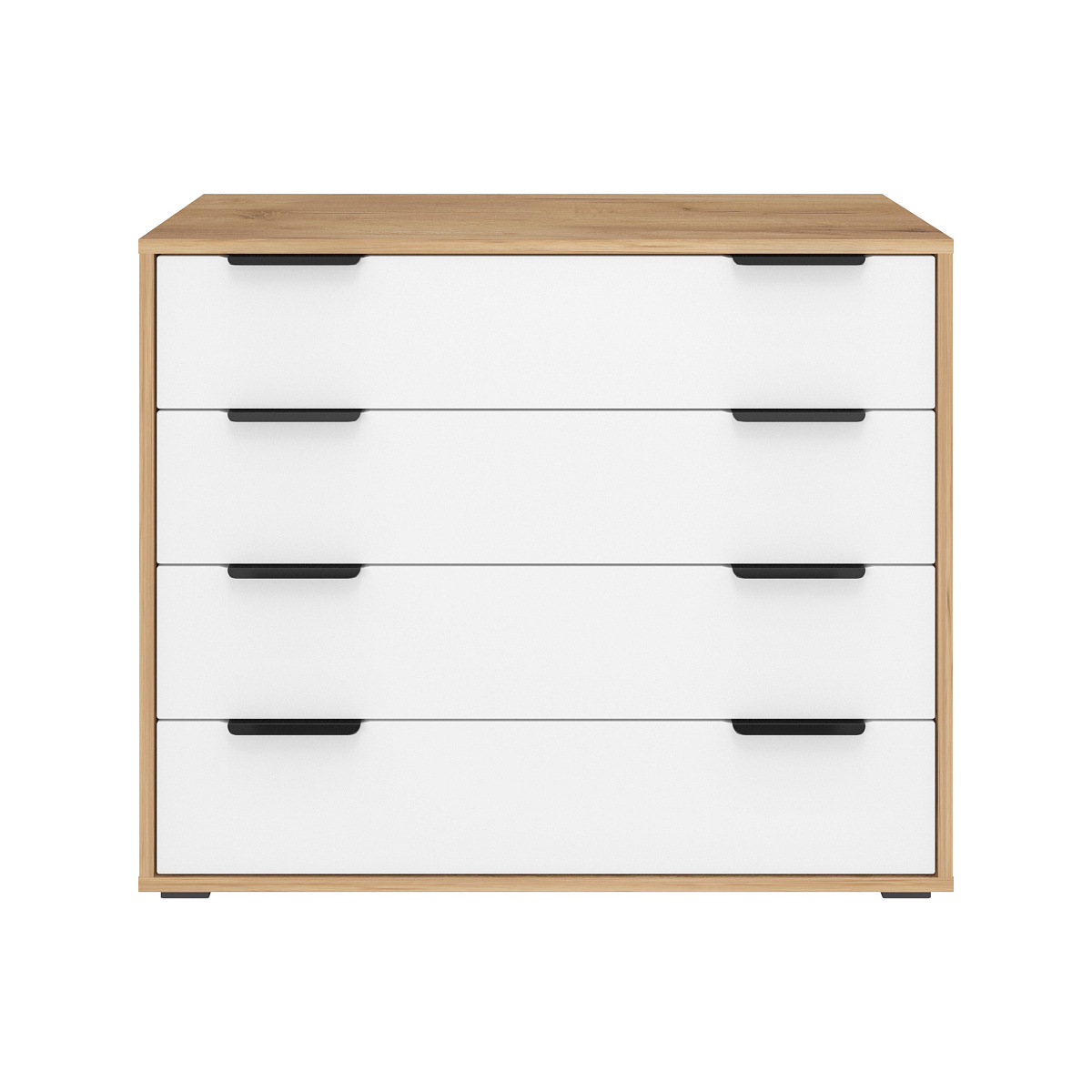 Комод Оптима ОП-04 дуб крафт золотой/меренга