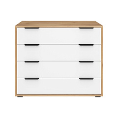 Комод Оптима ОП-04 дуб крафт золотой/меренга