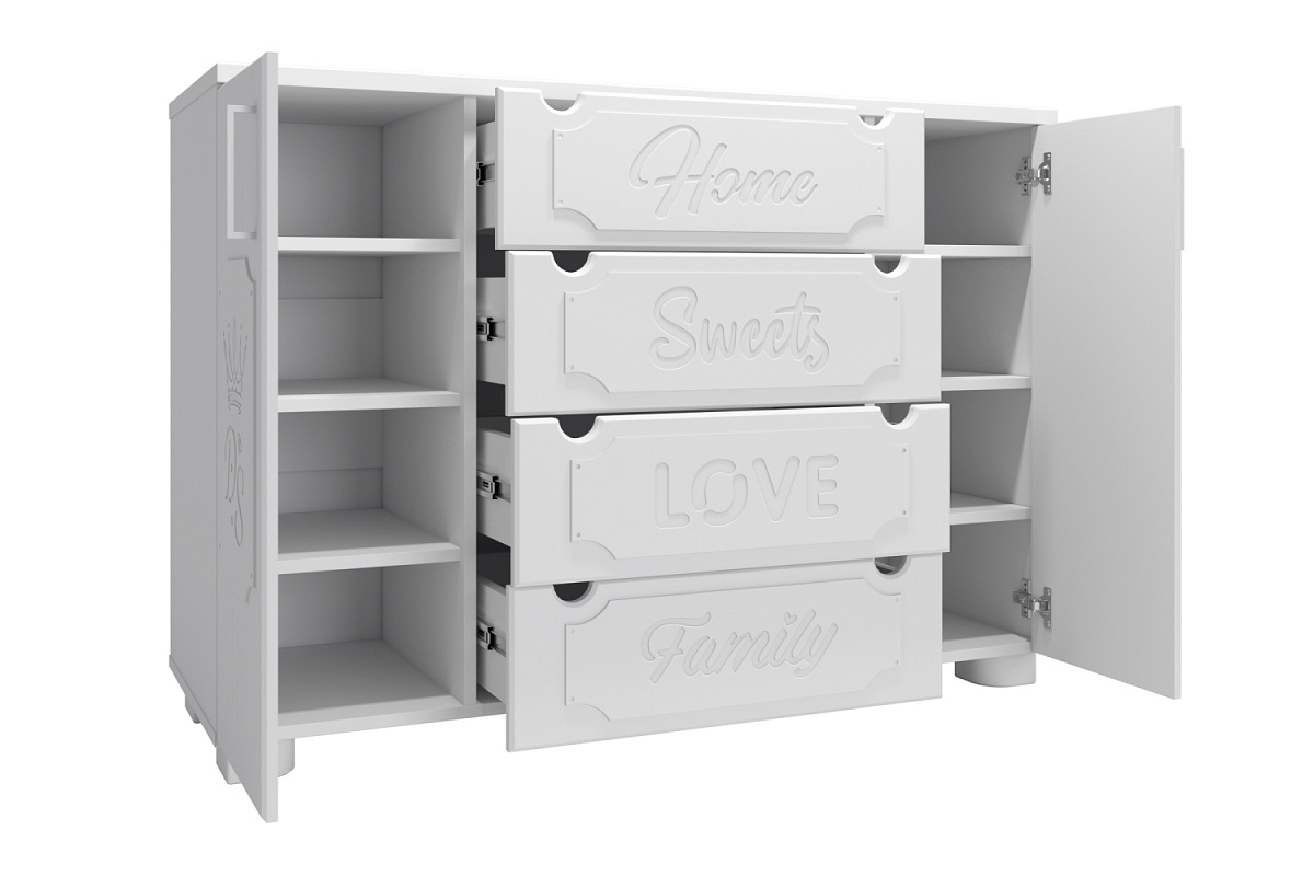 Комод ДримСтар ДС-13 белое дерево