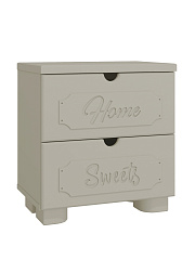 Тумба прикроватная ДримСтар ДС-14 глиняный серый/риолит